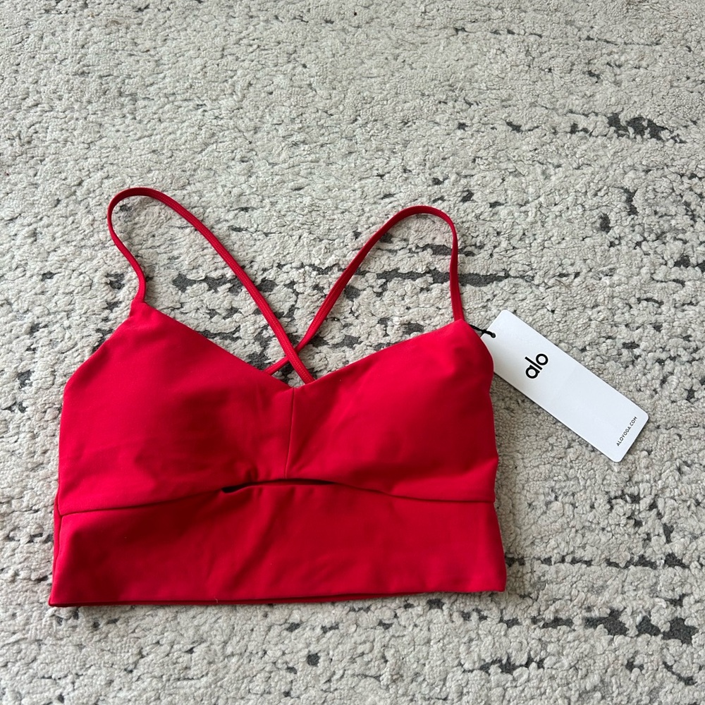 ALO Yoga Red Sports Bra